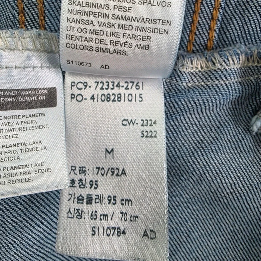 Levi's Mens Standard Trucker Jacket Dark Wash Indigo Denim Size M